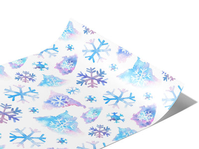 Fresh Drift Snow Vinyl Wraps~Rwraps Series 914 Digitally Printed Vinyl Wrap~0