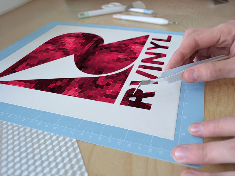 fresh raspberries pixel Easy Weed Craft Vinyl