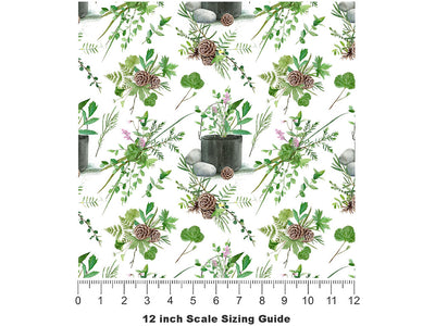 Fresh Tea Camping Vinyl Film Pattern Size 12 inch Scale~Rwraps Fresh Tea Camping Sizing Chart~2