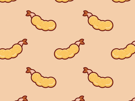 Fried Shrimp Food Vinyl Wrap Pattern~Rwraps Series 914 Digitally Printed Vinyl Wrap~0