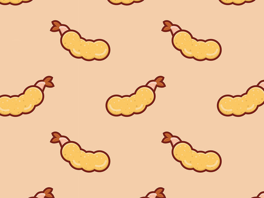 Fried Shrimp Food Vinyl Wrap Pattern~Rwraps Series 914 Digitally Printed Vinyl Wrap~0