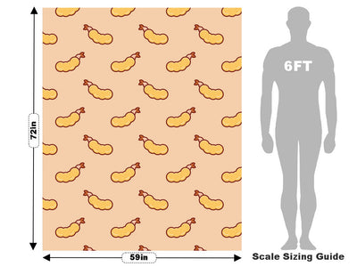 Fried Shrimp Food Vehicle Wrap Scale~Rwraps Series 914 Fried Shrimp Food Measurements~1