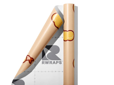 Fried Shrimp Food Wrap Film Sheets~Rwraps Series 914 Fried Shrimp Food Scrolled Sheet~3
