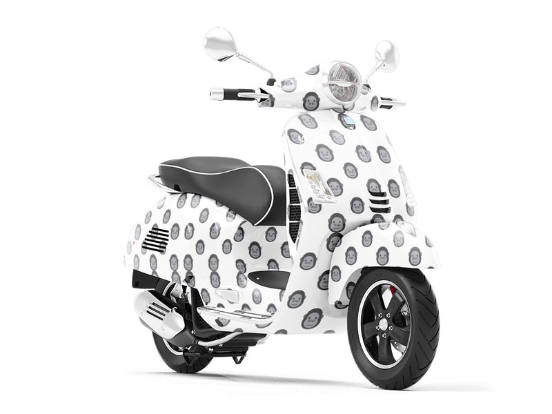 Friendly Faces Primate Vespa Scooter Wrap Film