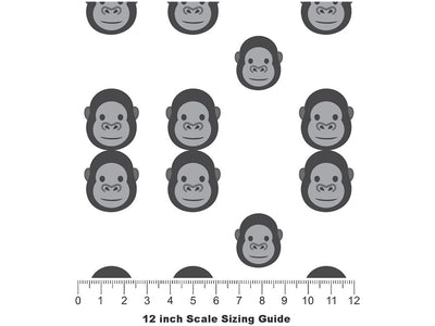 Friendly Faces Primate Vinyl Film Pattern Size 12 inch Scale~Rwraps Friendly Faces Primate Sizing Chart~2