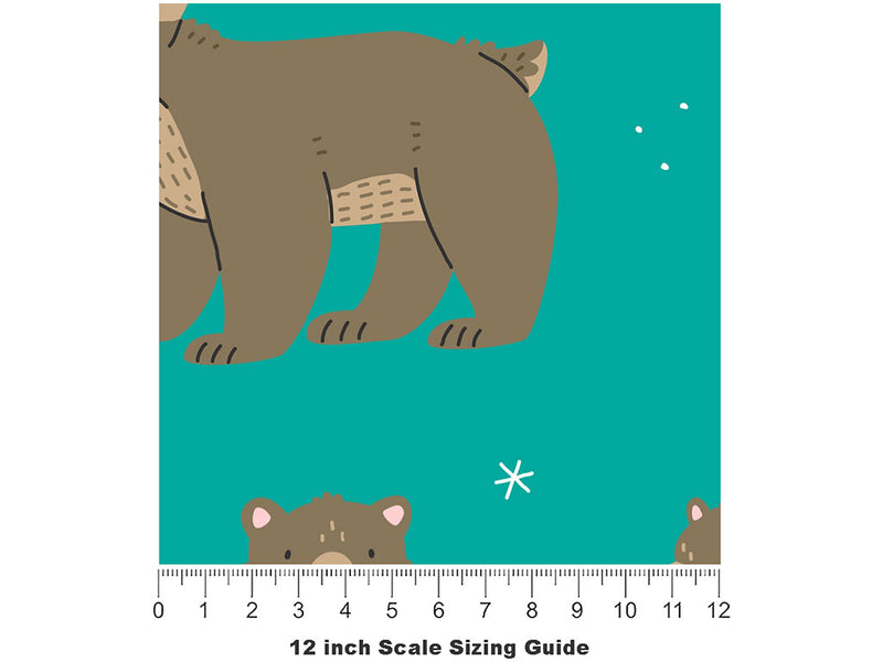 Friendly Faces Animal Vinyl Film Pattern Size 12 inch Scale~Rwraps Friendly Faces Animal Sizing Chart~2