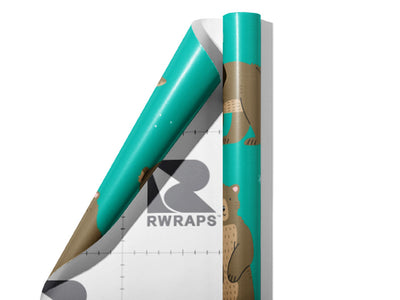 Friendly Faces Animal Wrap Film Sheets~Rwraps Series 914 Friendly Faces Animal Scrolled Sheet~3