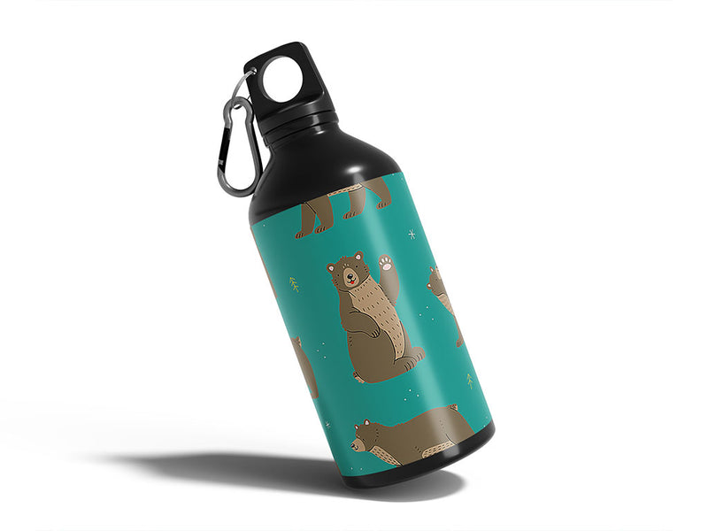 friendly faces animal Water Bottle DIY Stickers