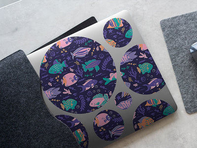 friendly faces salt water DIY Laptop Stickers