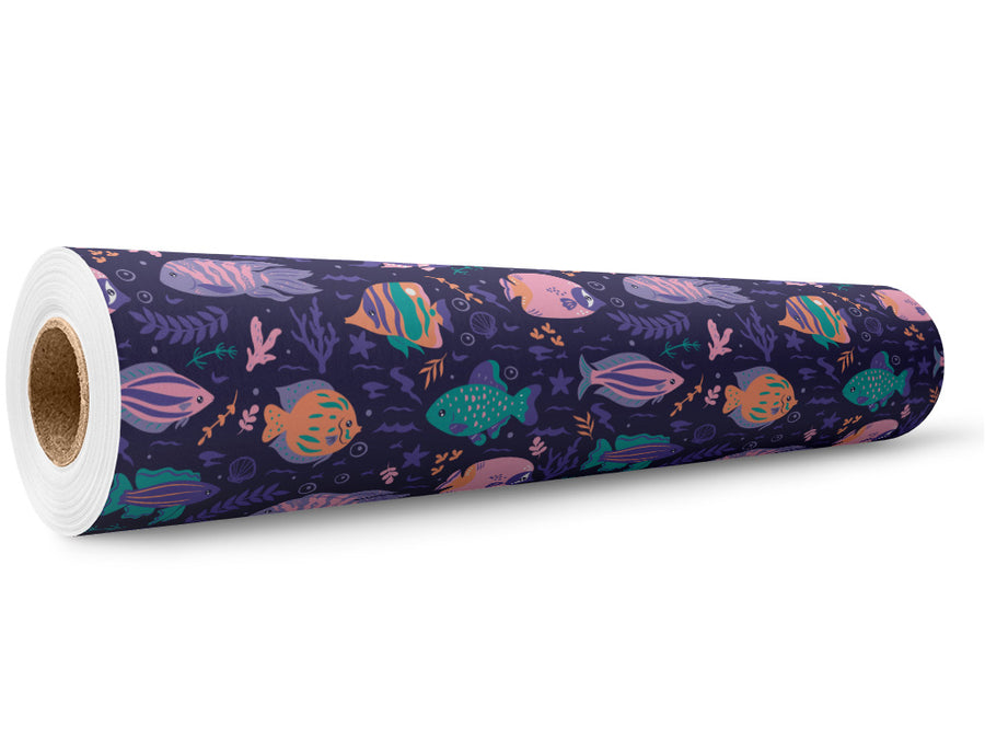 Friendly Faces Marine Life Wrap Film Wholesale Roll~Rwraps Series 914 Digitally Printed Vinyl Roll~5