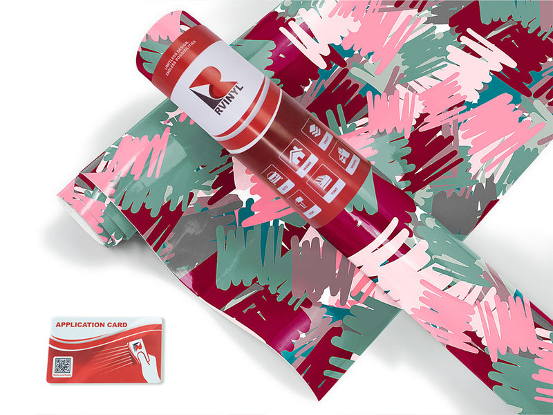 friendly lovers abstract geometric Craft Vinyl Roll
