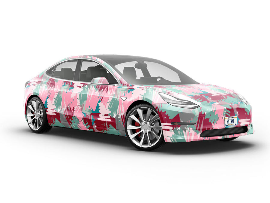 Friendly Lovers Abstract Vehicle Vinyl Wrap