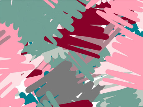 Friendly Lovers Abstract Vinyl Wrap Pattern~Rwraps Series 914 Digitally Printed Vinyl Wrap~0