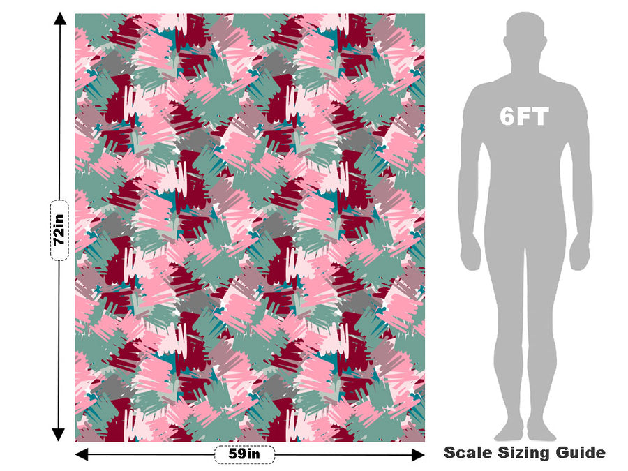 Friendly Lovers Abstract Vehicle Wrap Scale~Rwraps Series 914 Friendly Lovers Abstract Measurements~1