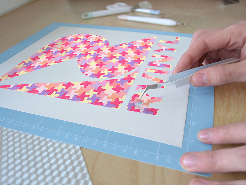 frostbitten mosaic Easy Weed Craft Vinyl