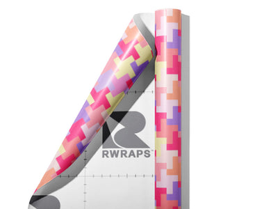 Frostbitten  Mosaic Wrap Film Sheets~Rwraps Series 914 Frostbitten  Mosaic Scrolled Sheet~3