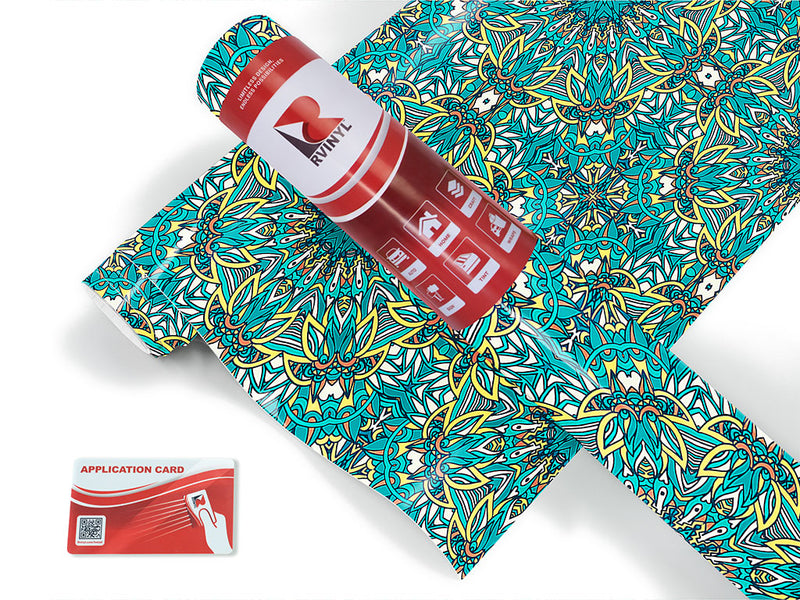 frothing surf mandala Craft Vinyl Roll