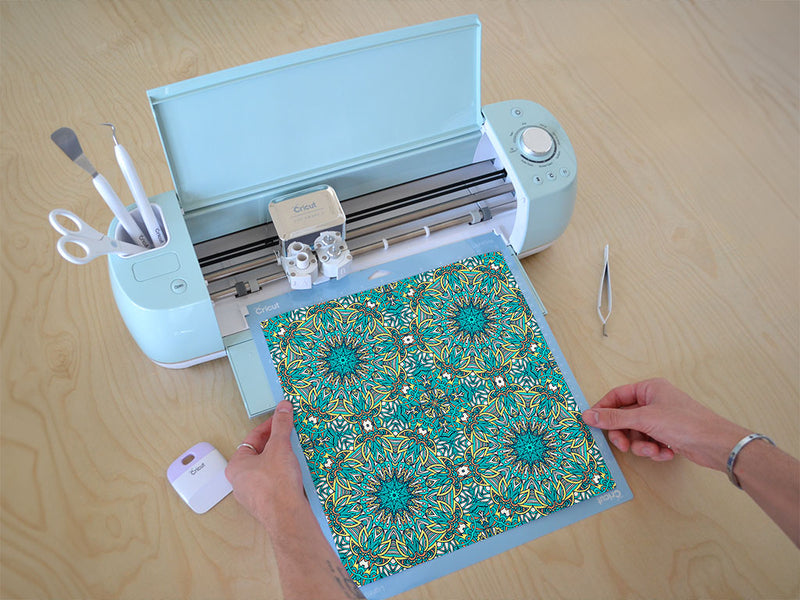 frothing surf mandala Cricut Compatible Vinyl