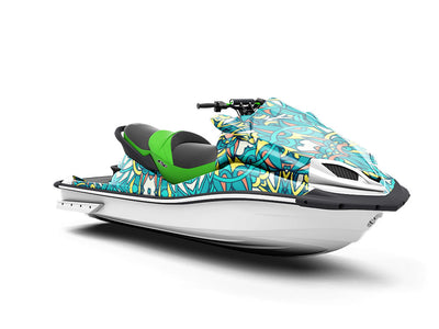 Frothing Surf Mandala Jet Ski Vinyl Customized Wrap