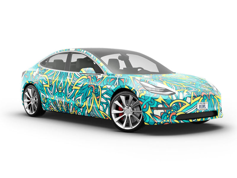 Frothing Surf Mandala Vehicle Vinyl Wrap