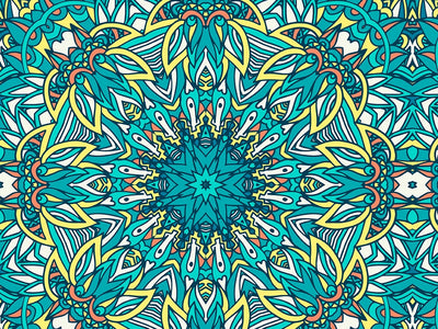 Frothing Surf Mandala Vinyl Wrap Pattern~Rwraps Series 914 Digitally Printed Vinyl Wrap~0