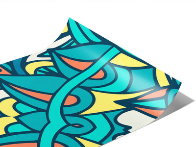 Frothing Surf Mandala Vinyl Wraps~Rwraps Series 914 Digitally Printed Vinyl Wrap~0