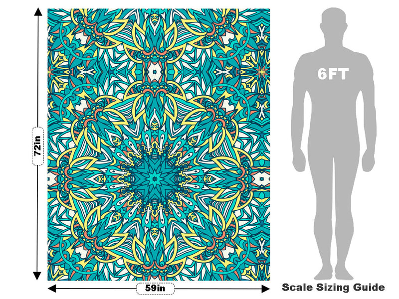 Frothing Surf Mandala Vehicle Wrap Scale~Rwraps Series 914 Frothing Surf Mandala Measurements~1