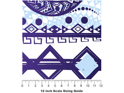 Frozen Geckos Reptile Vinyl Film Pattern Size 12 inch Scale~Rwraps Frozen Geckos Reptile Sizing Chart~2
