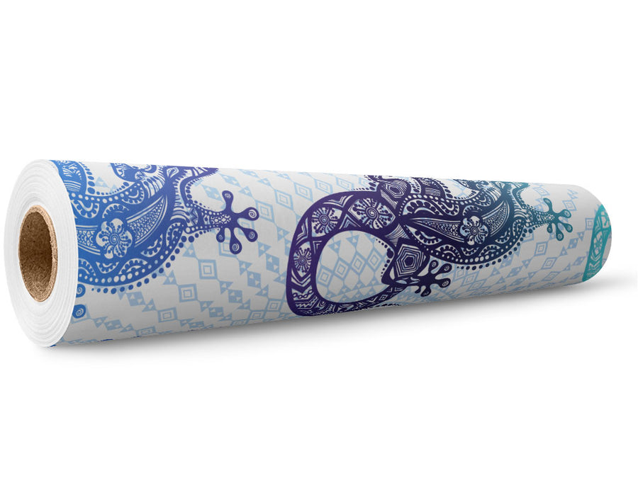 Frozen Geckos Reptile Wrap Film Wholesale Roll~Rwraps Series 914 Digitally Printed Vinyl Roll~5