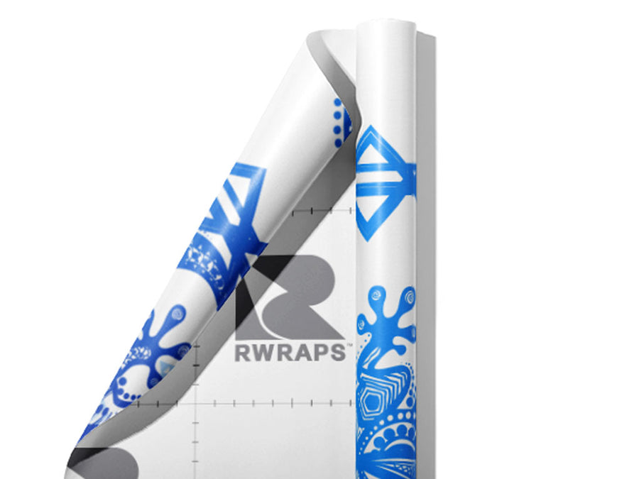 Frozen Geckos Reptile Wrap Film Sheets~Rwraps Series 914 Frozen Geckos Reptile Scrolled Sheet~3