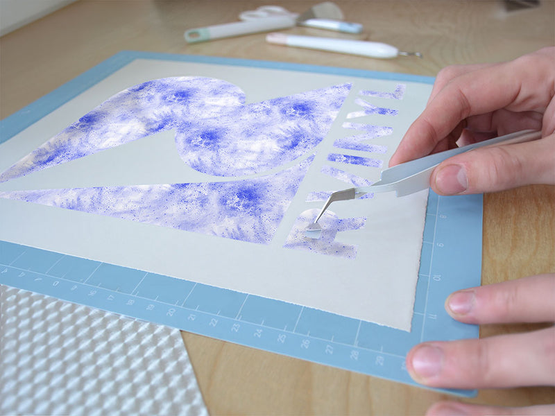 frozen lake tie dye Easy Weed Craft Vinyl