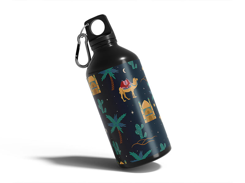 frozen nights animal Water Bottle DIY Stickers