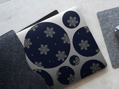 frozen river snowflake DIY Laptop Stickers