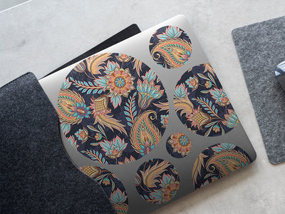 frozen time paisley DIY Laptop Stickers