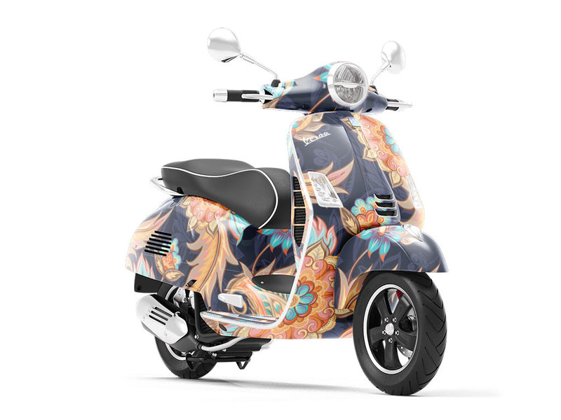 Frozen Time Paisley Vespa Scooter Wrap Film