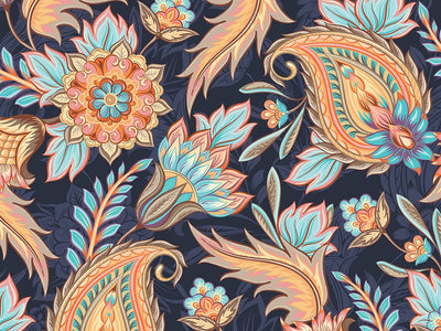Frozen Time Paisley Vinyl Wrap Pattern~Rwraps Series 914 Digitally Printed Vinyl Wrap~0