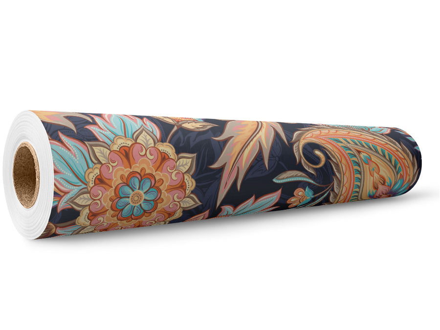Frozen Time Paisley Wrap Film Wholesale Roll~Rwraps Series 914 Digitally Printed Vinyl Roll~5