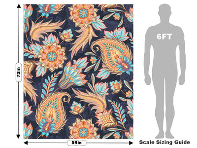 Frozen Time Paisley Vehicle Wrap Scale~Rwraps Series 914 Frozen Time Paisley Measurements~1