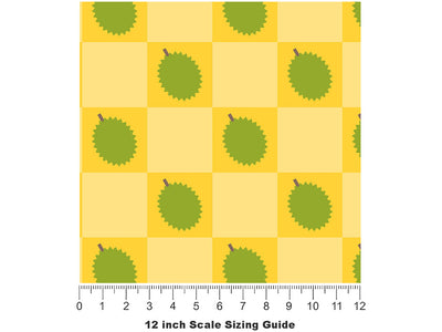 Fruit King Fruit Vinyl Film Pattern Size 12 inch Scale~Rwraps Fruit King Fruit Sizing Chart~2