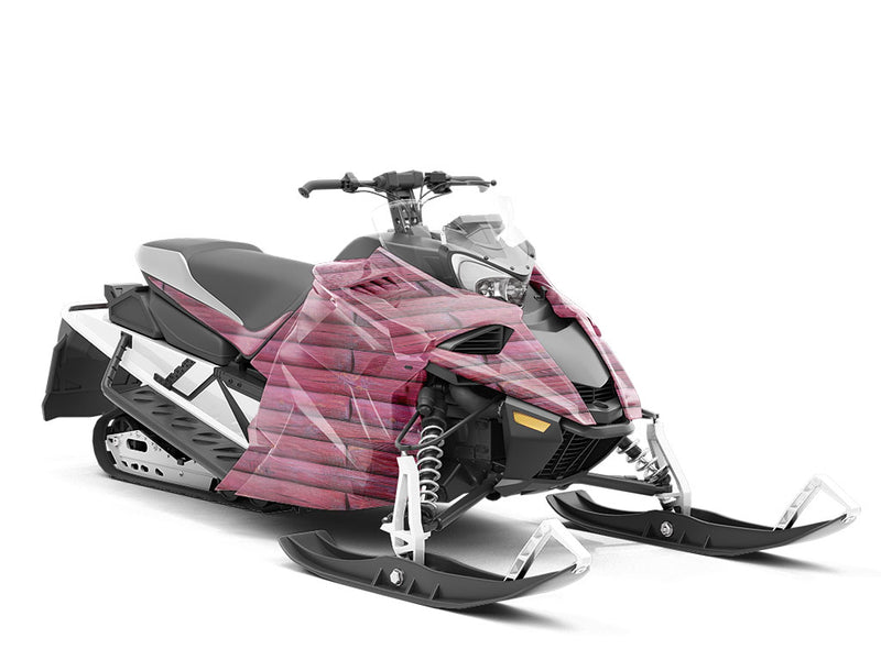 Fruit Punch Wood Plank Custom Wrapped Snowmobile