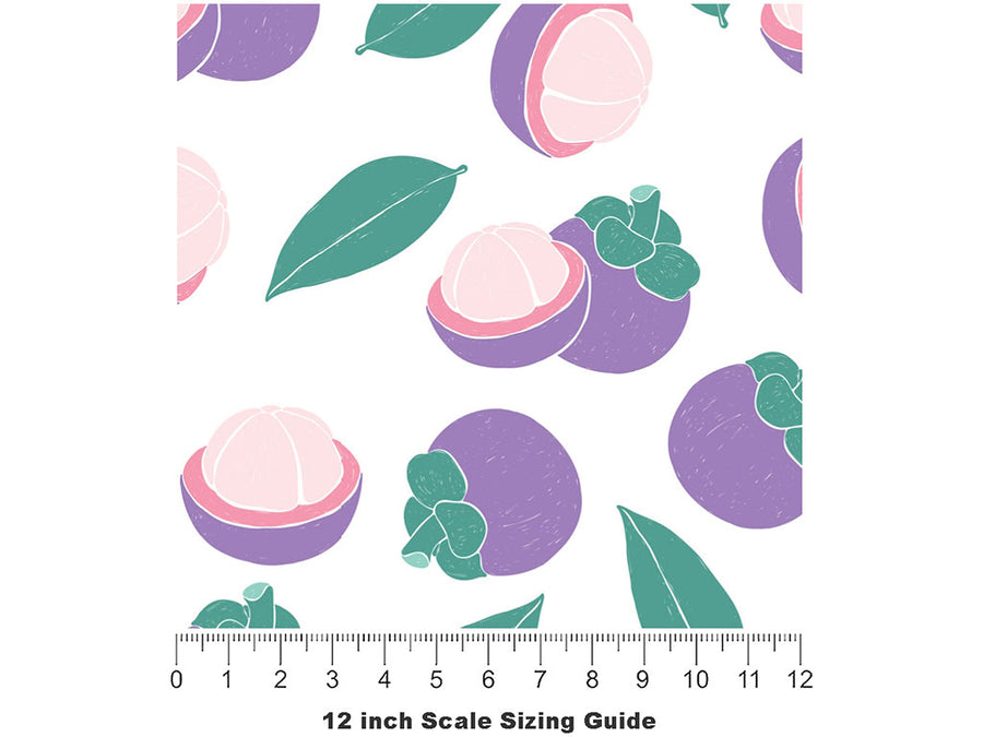 Fruity Queen Fruit Vinyl Film Pattern Size 12 inch Scale~Rwraps Fruity Queen Fruit Sizing Chart~2