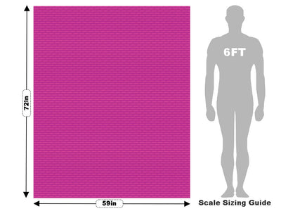 Fuchsia  Brick Vehicle Wrap Scale~Rwraps Series 914 Fuchsia  Brick Measurements~2