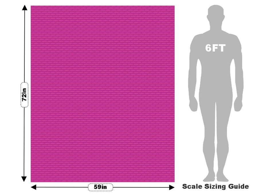 Fuchsia  Brick Vehicle Wrap Scale~Rwraps Series 914 Fuchsia  Brick Measurements~2