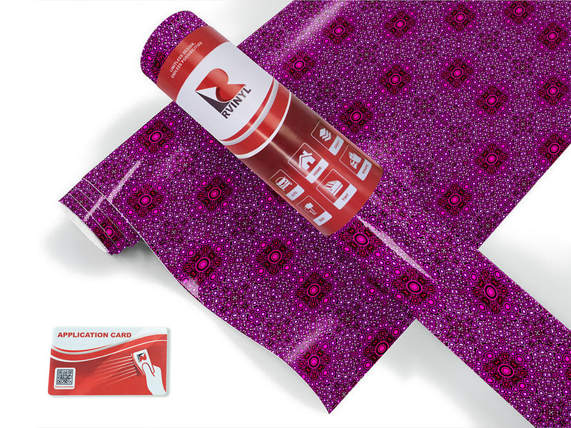 fuchsia foundations mosaic Craft Vinyl Roll