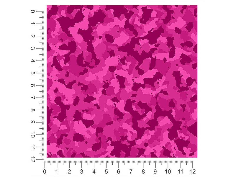 fuchsia woodland camouflage 1ft x 1ft Craft Sheets