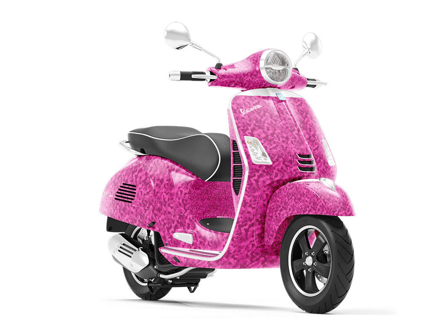 Fuchsia Woodland Camouflage Vespa Scooter Wrap Film