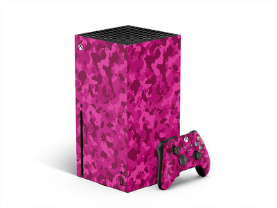 fuchsia woodland camouflage XBOX DIY Decal