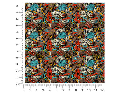 full coverage graffiti 1ft x 1ft Craft Sheets