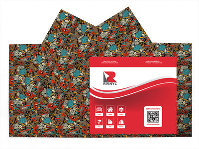 full coverage graffiti Craft Vinyl Sheet Pack