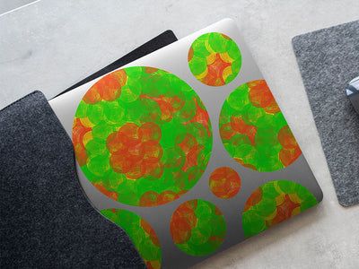 fungal dots tie dye DIY Laptop Stickers